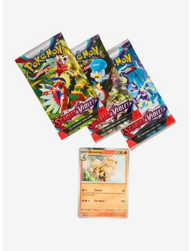 Plus Size Pokémon Trading Card Game Scarlet & Violet Trading Cards 3 Pack, , hi-res
