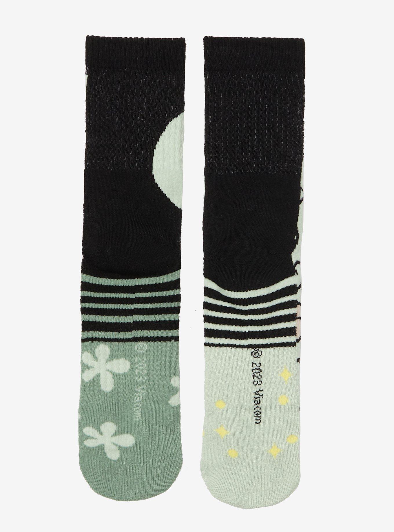 SpongeBob SquarePants Regular & Handsome Squidward Mismatched Crew Socks, , alternate