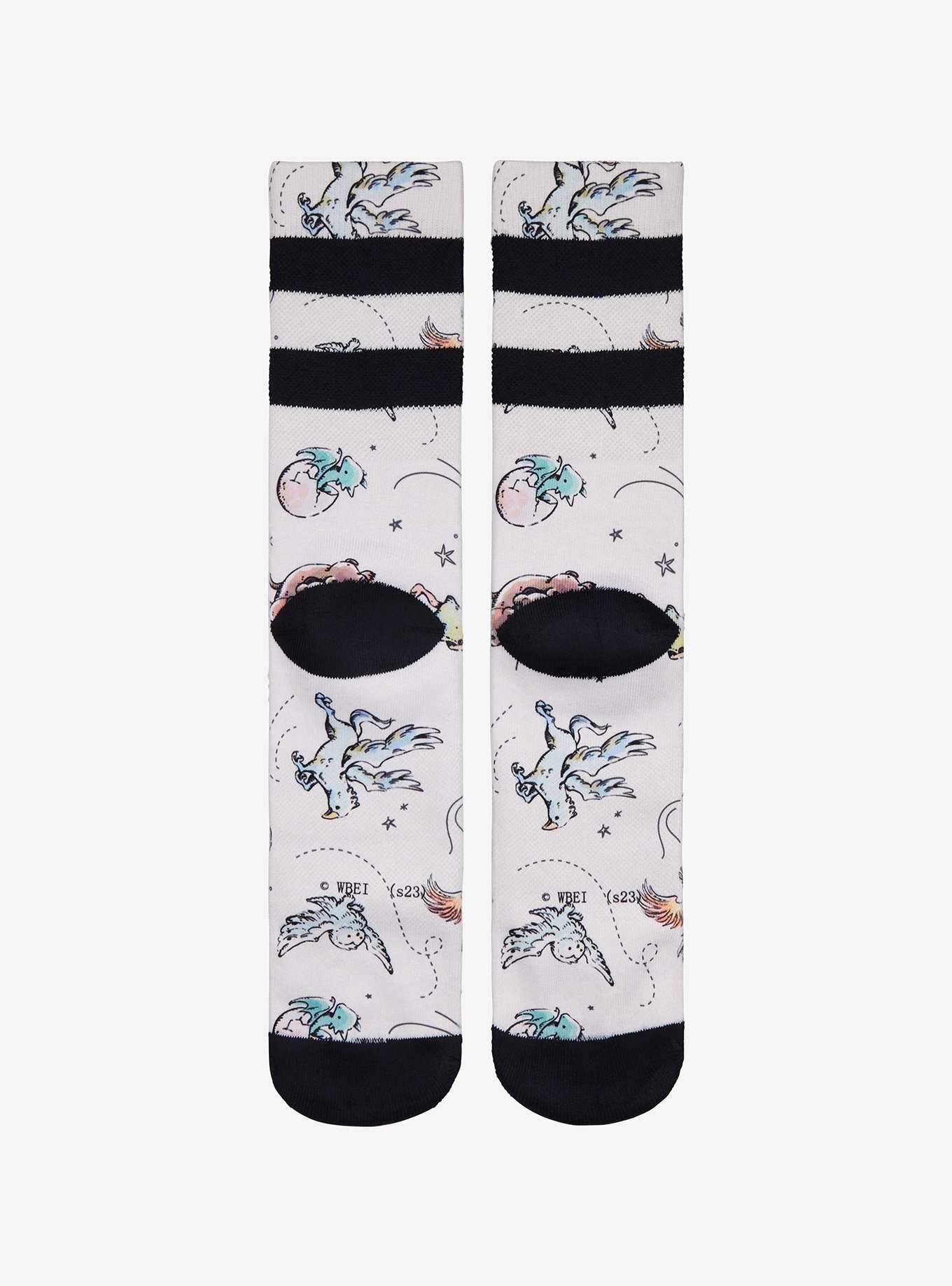 Harry Potter Magical Creatures Doodle Varsity Socks, , hi-res