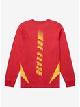 DC Comics The Flash Colorblock Panel Long Sleeve T-Shirt - BoxLunch Exclusive, RED, alternate