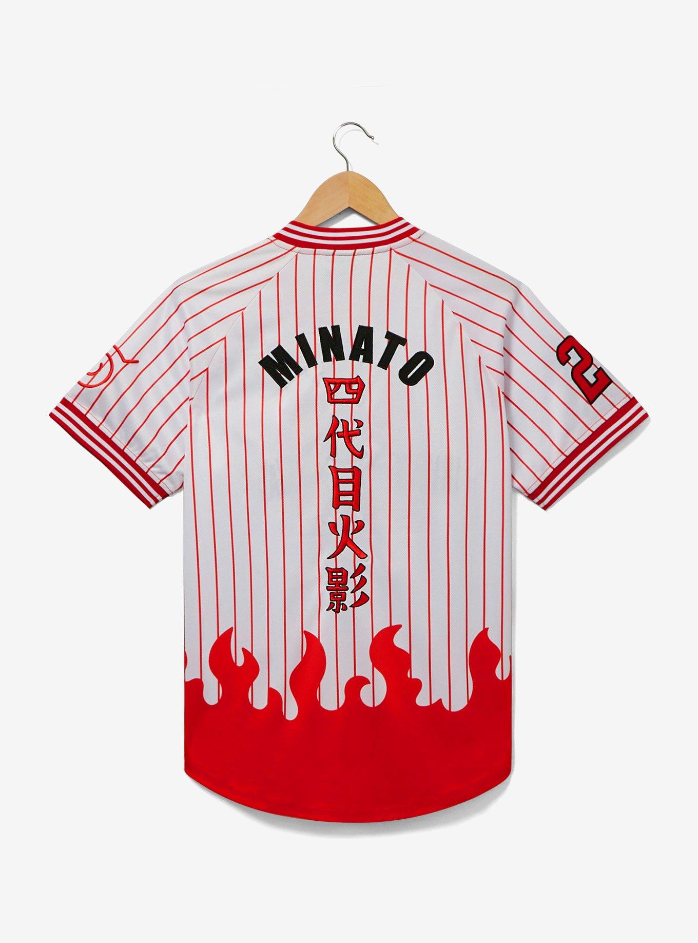 Naruto Shippuden Hidden Leaf Minato Soccer Jersey - BoxLunch Exclusive, RED, alternate
