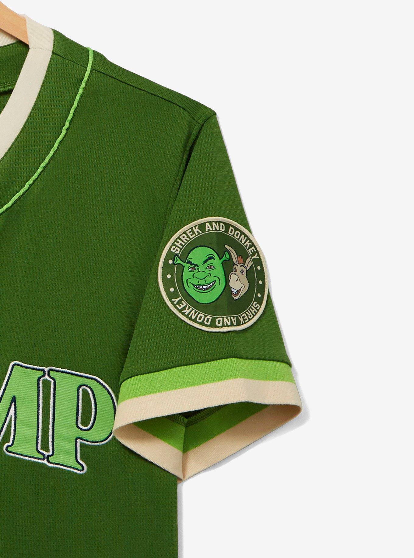 Shrek Swamp Baseball Jersey - BoxLunch Exclusive, GREEN, alternate