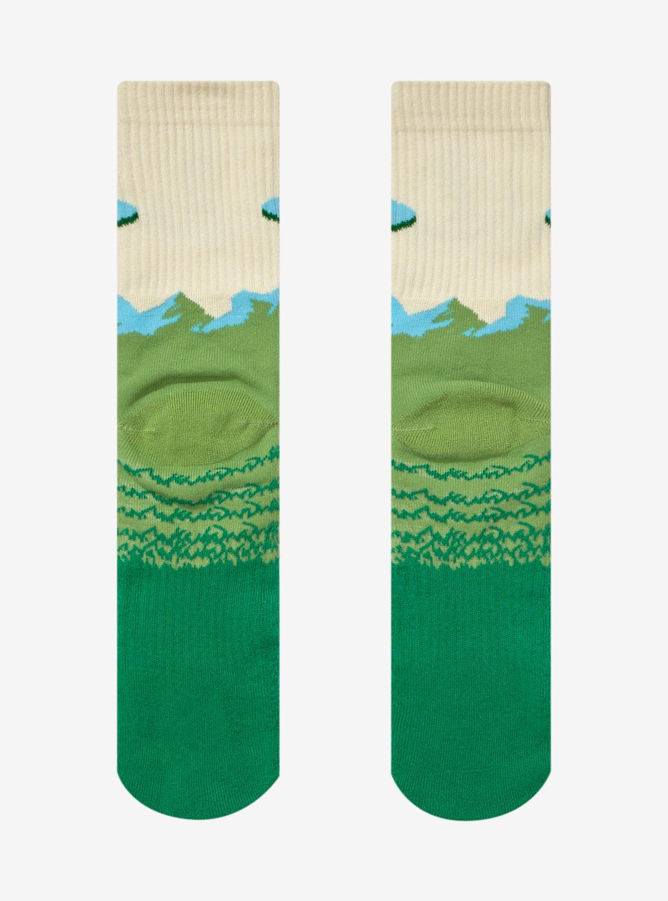 Mushroom Forest Alien Crew Socks, , alternate