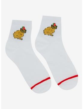 Furry Capybara Ankle Socks, , hi-res