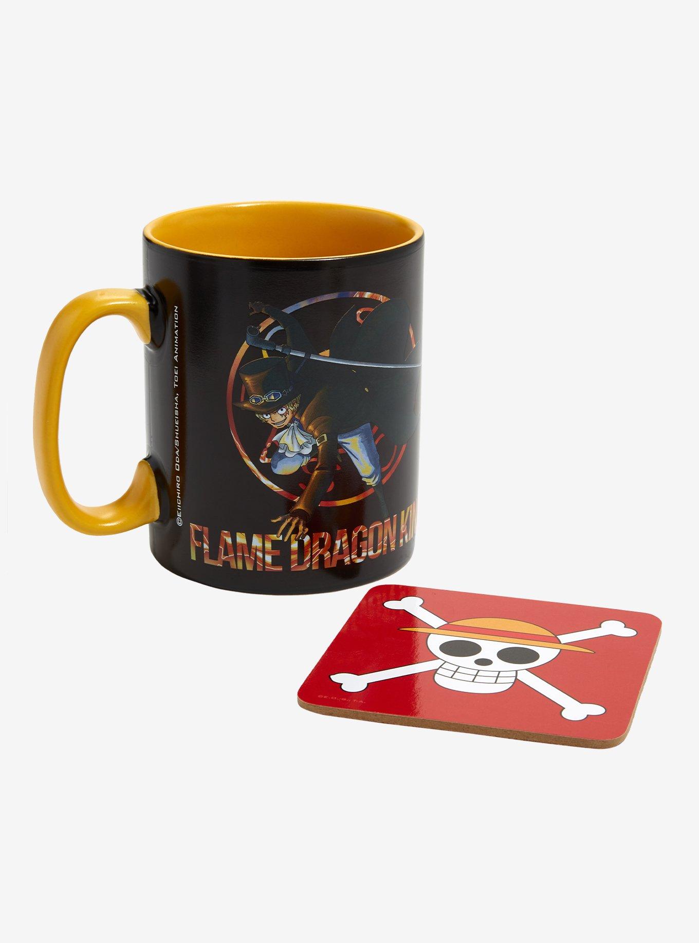One Piece Monkey D. Luffy Red Hawk Heat Change Mug and Coaster Set, , alternate