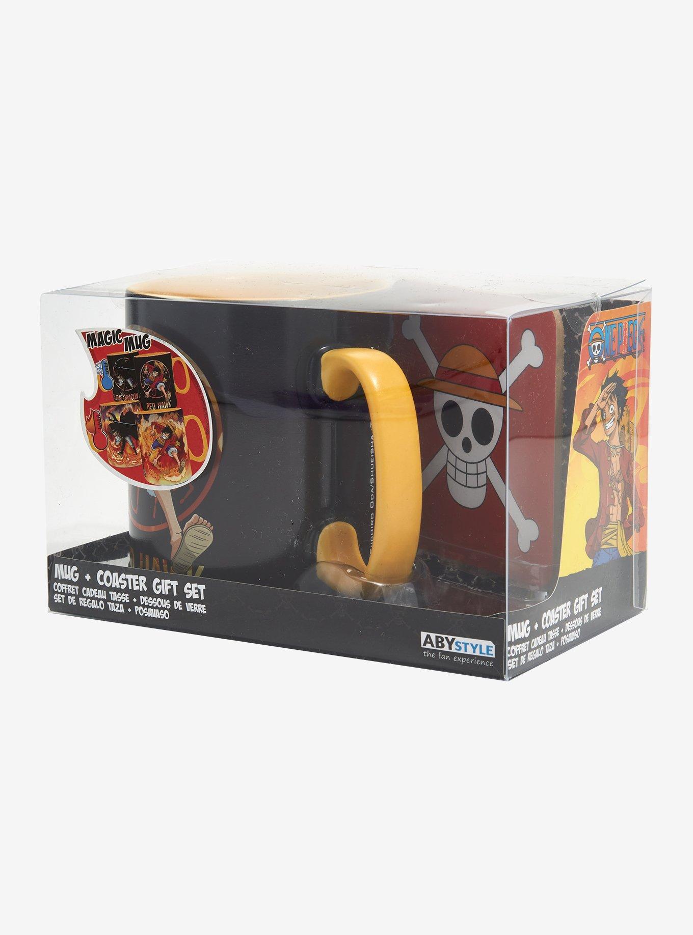 One Piece Monkey D. Luffy Red Hawk Heat Change Mug and Coaster Set, , alternate