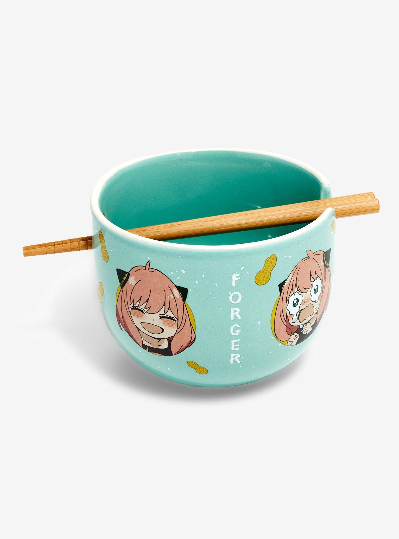 Spy x Family Anya Portraits Ramen Bowl with Chopsticks, , alternate