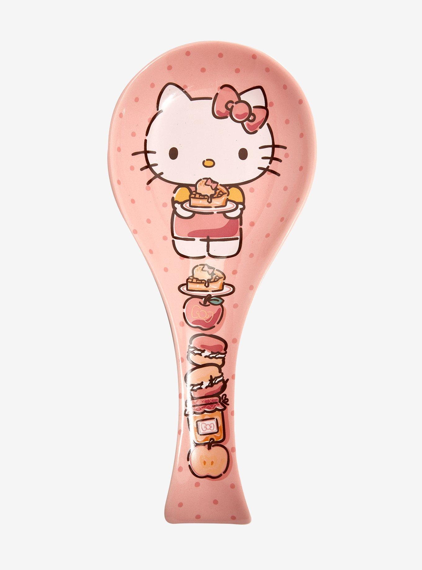 Sanrio Hello Kitty Stacked Snacks Ceramic Spoon Rest Pink