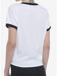 Disney Mickey Mouse Tie-Front Ringer T-Shirt, BRIGHT WHITE, alternate