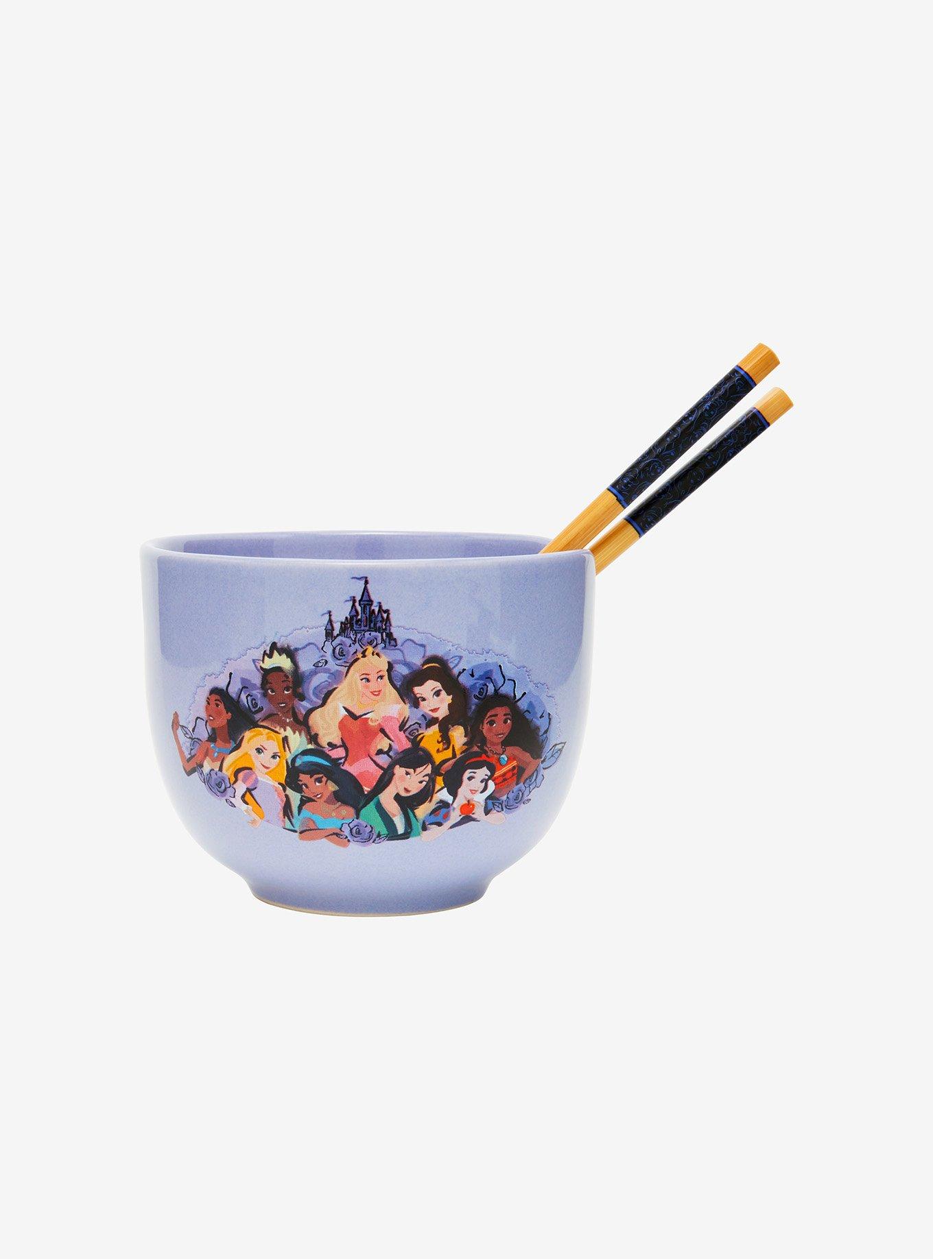 Disney Princesses Portrait Ramen Bowl with Chopsticks, , alternate