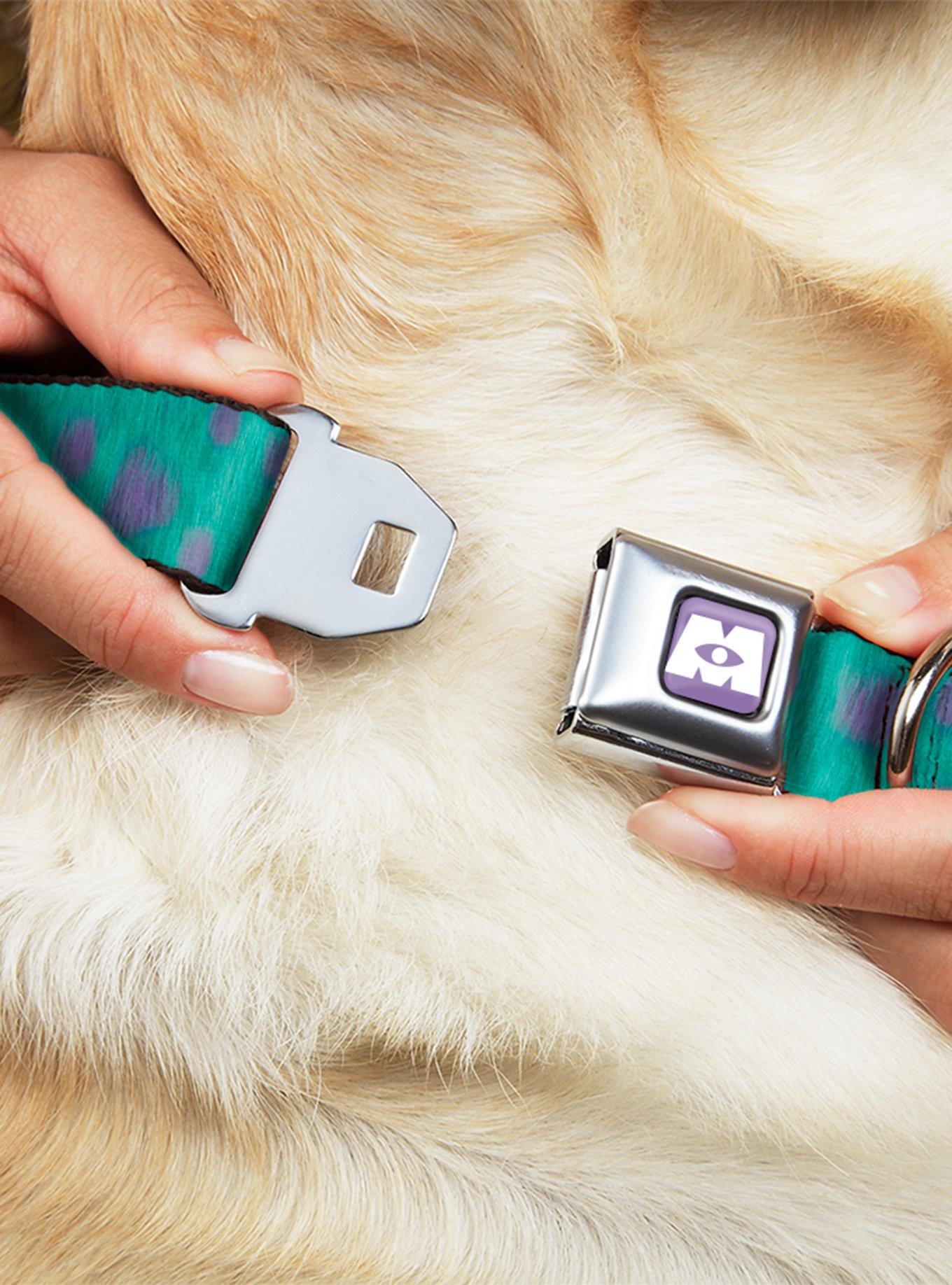 Disney Pixar Monsters Inc. Sulley Bounding Spots Seatbelt Buckle Pet Collar, , hi-res