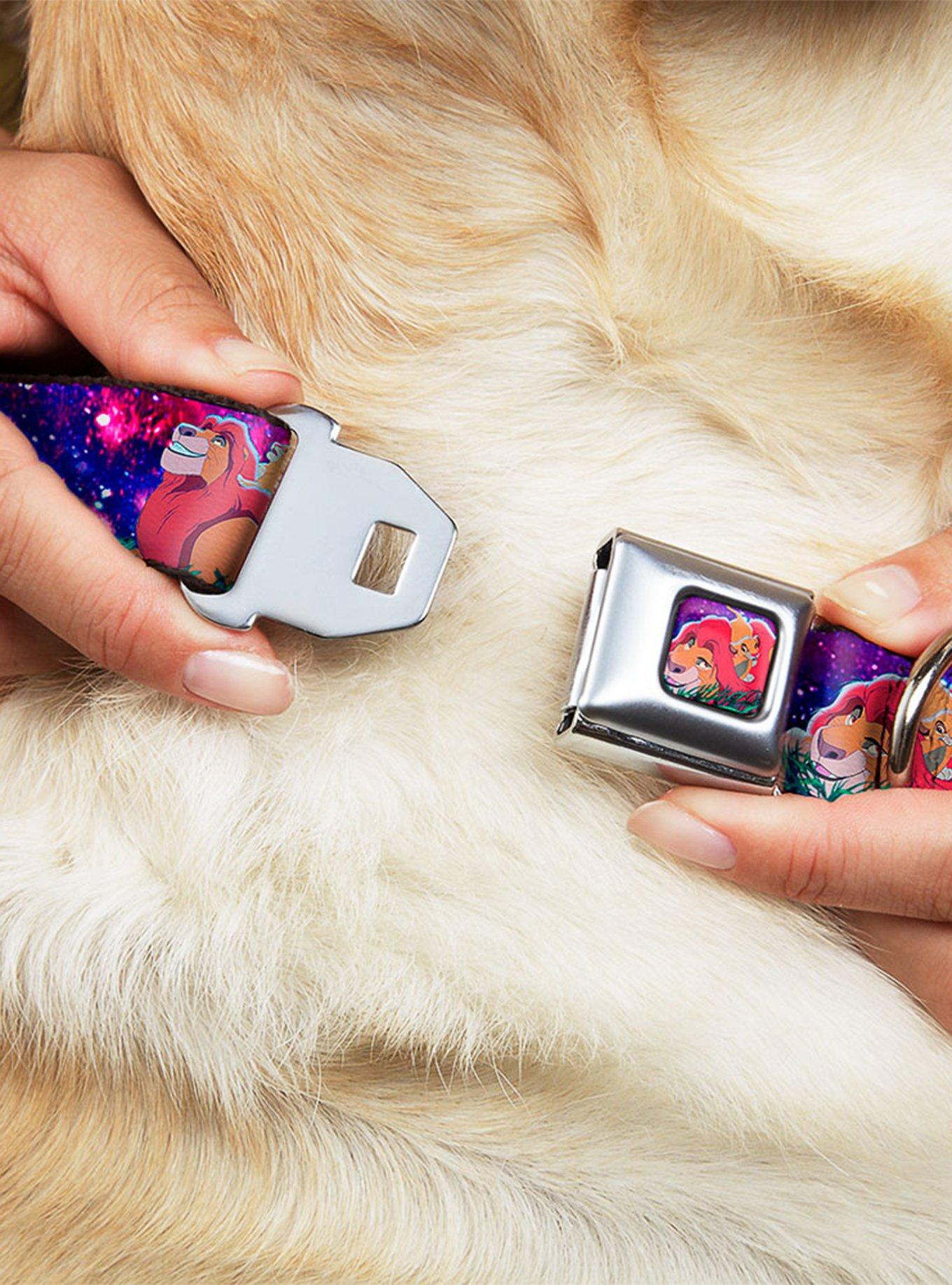 Disney The Lion King Mufasa Simba Night Poses Seatbelt Buckle Dog Collar, , hi-res