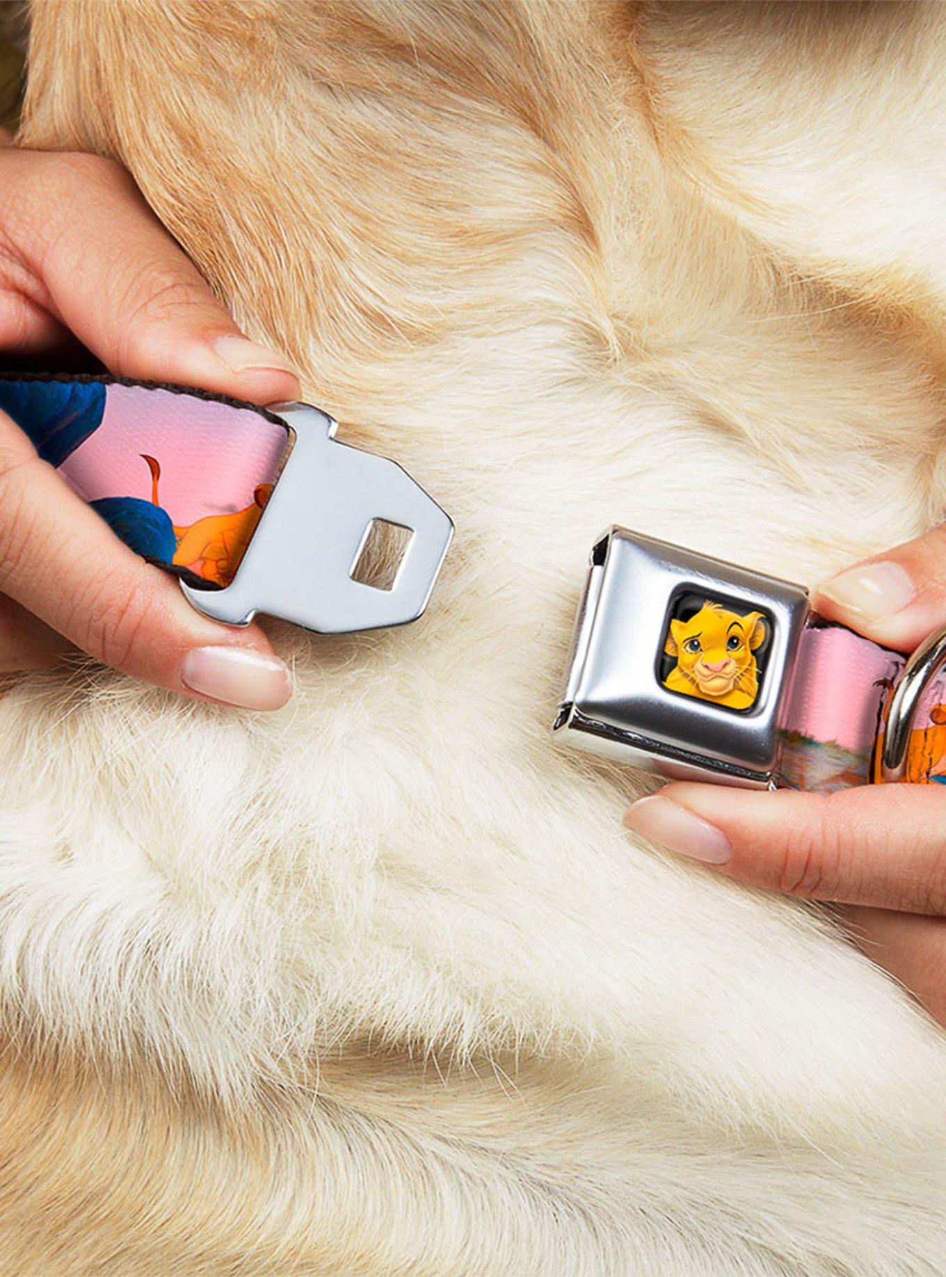 Disney The Lion King Simba Nala Growing Up Seatbelt Buckle Pet Collar, , hi-res