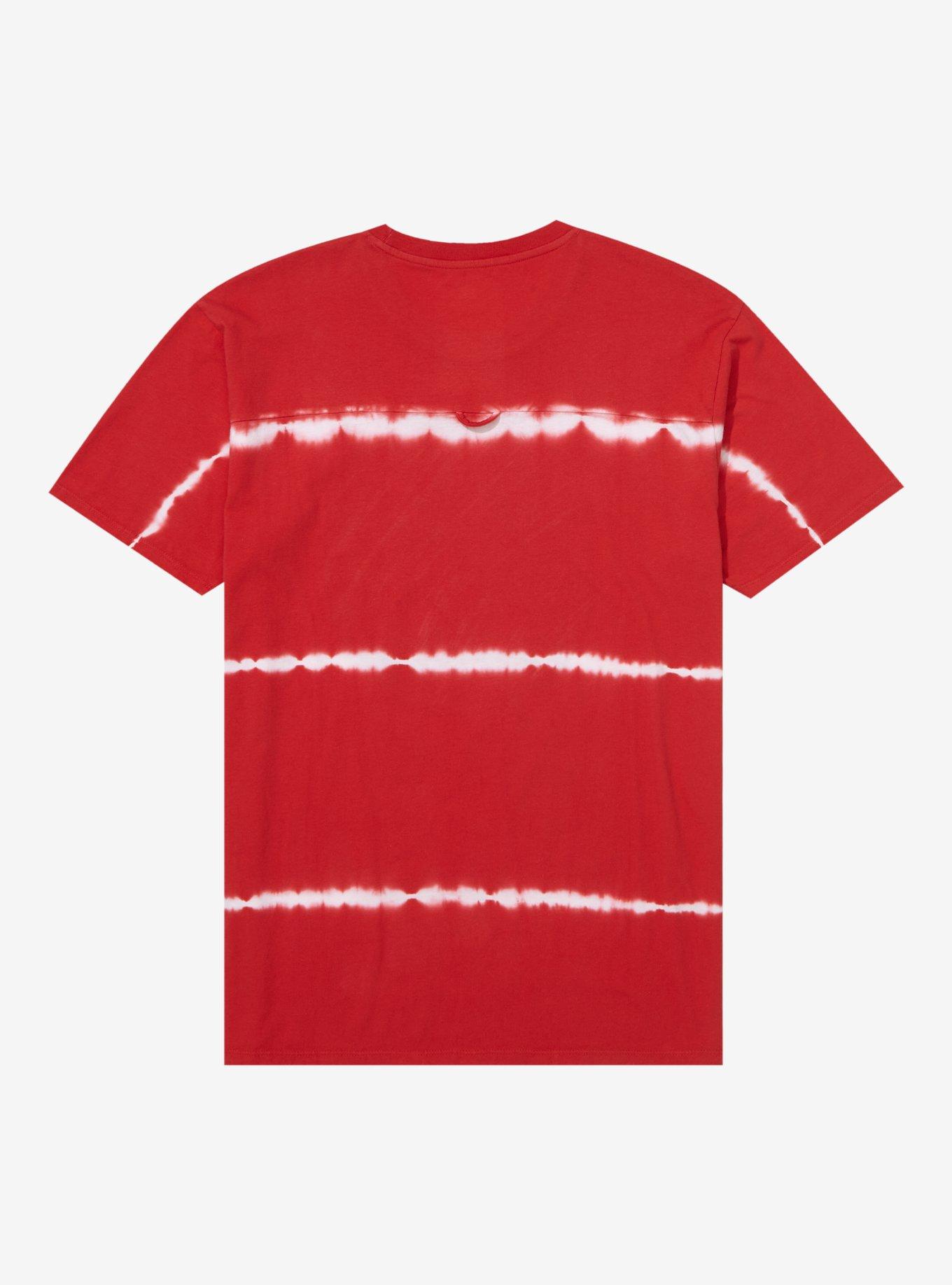 DC Comics The Flash Logo Linear Tie-Dye T-Shirt - BoxLunch Exclusive, RED, alternate