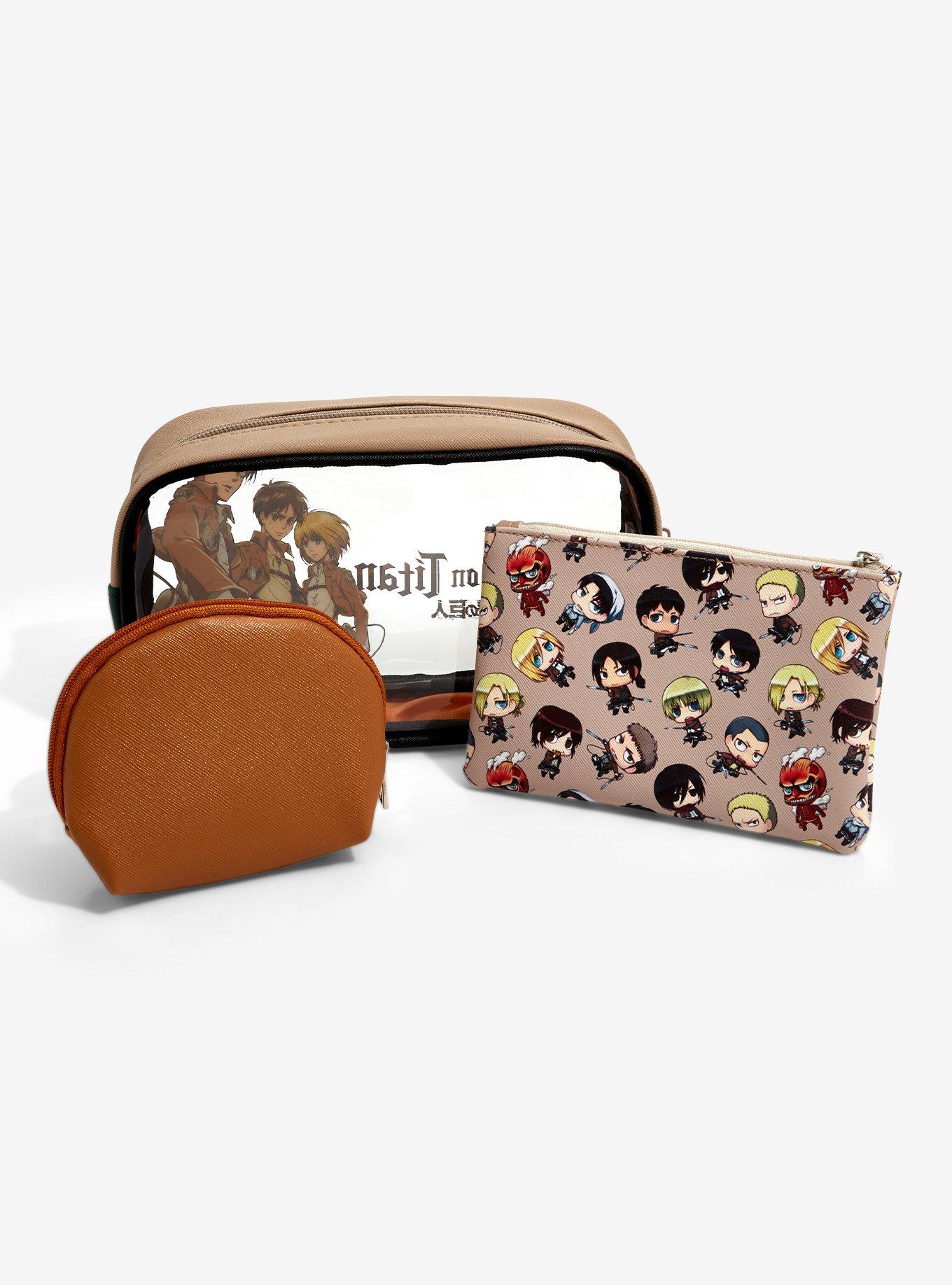 Attack on Titan Characters Cosmetic Bag Set - BoxLunch Exclusive, , alternate