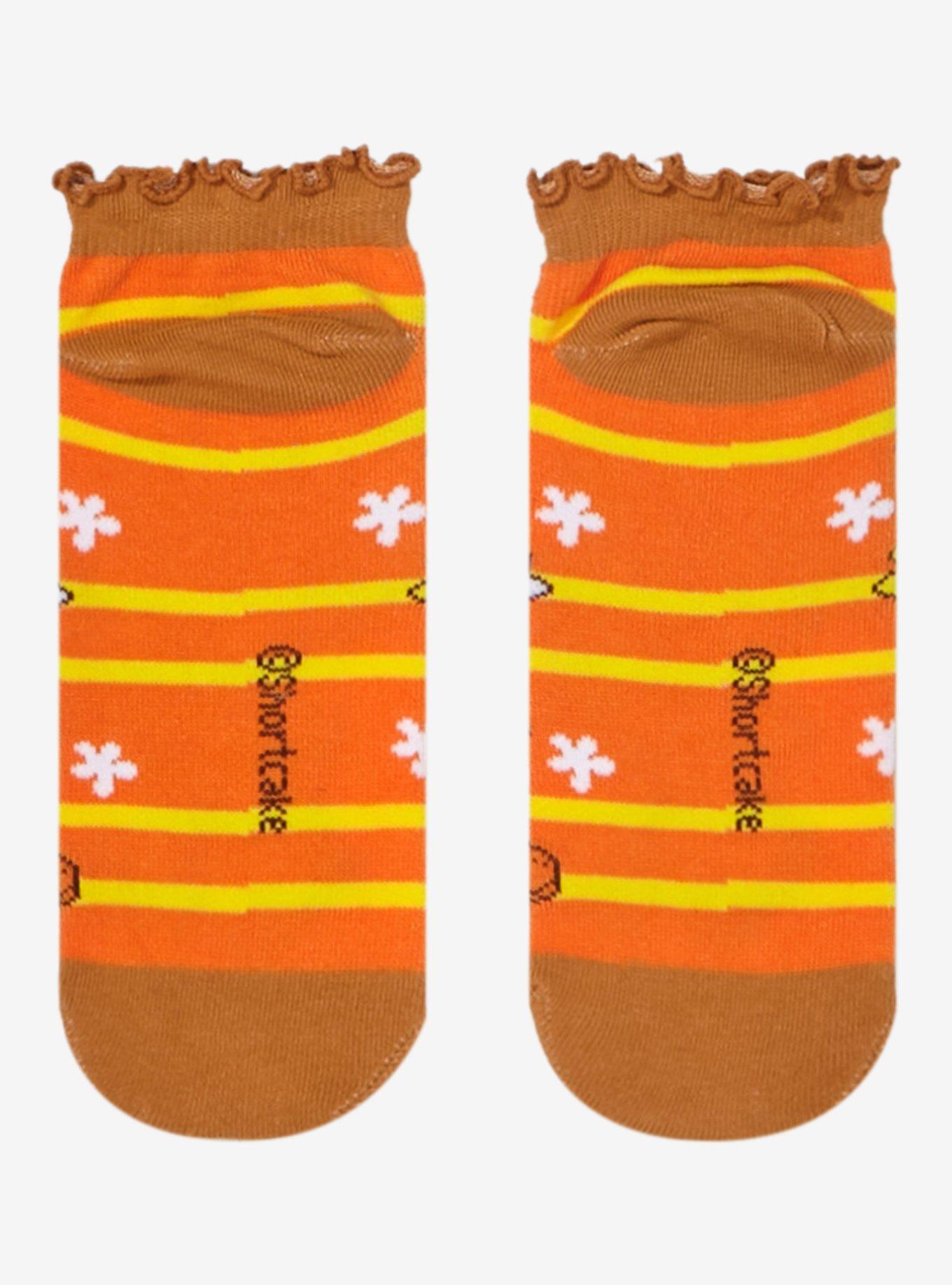 Strawberry Shortcake Orange Blossom Lettuce Trim No-Show Socks, , alternate