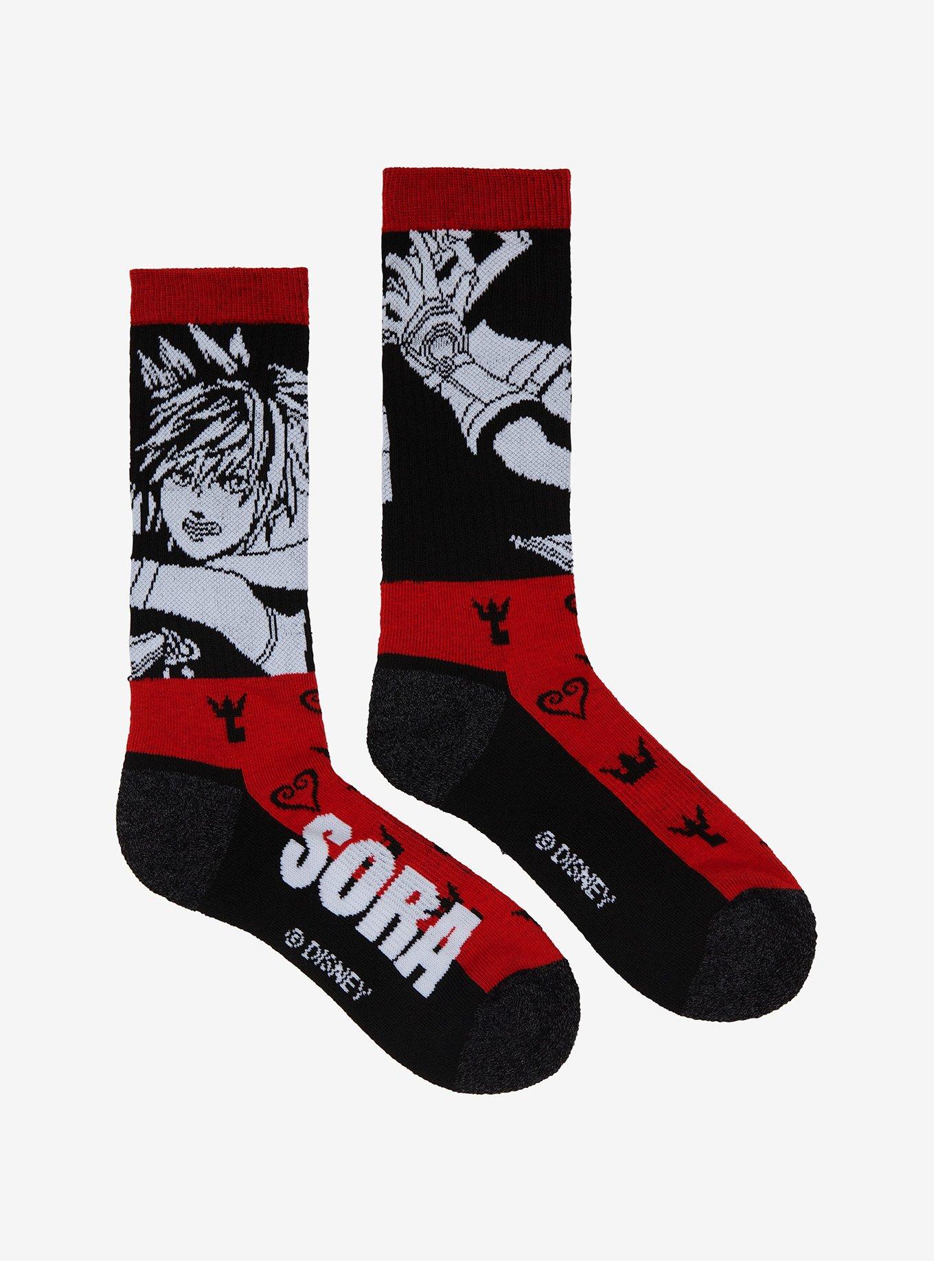 Disney Kingdom Hearts Sora Crew Socks, , alternate
