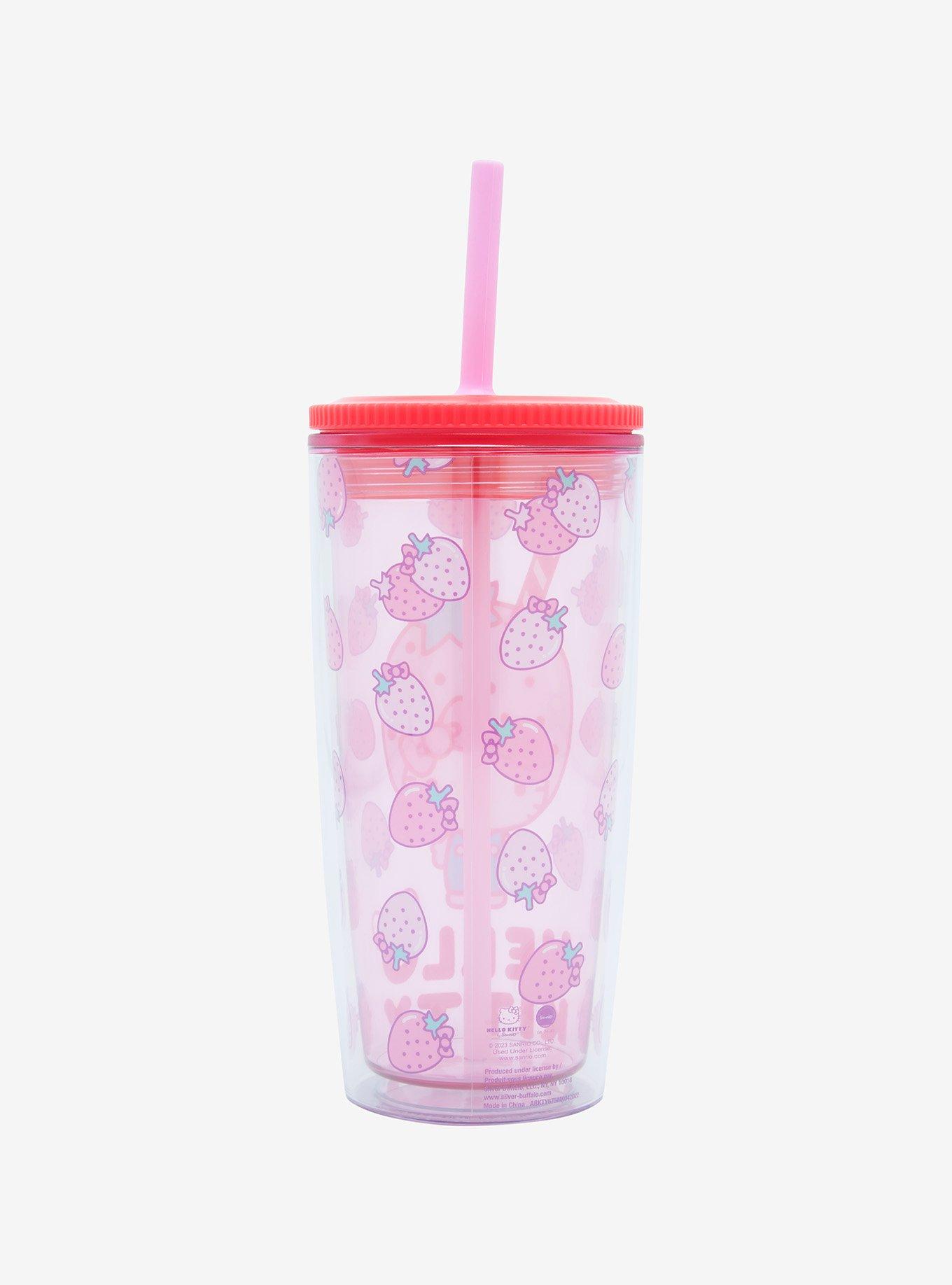 Hello Kitty Strawberries Acrylic Travel Cup, , alternate
