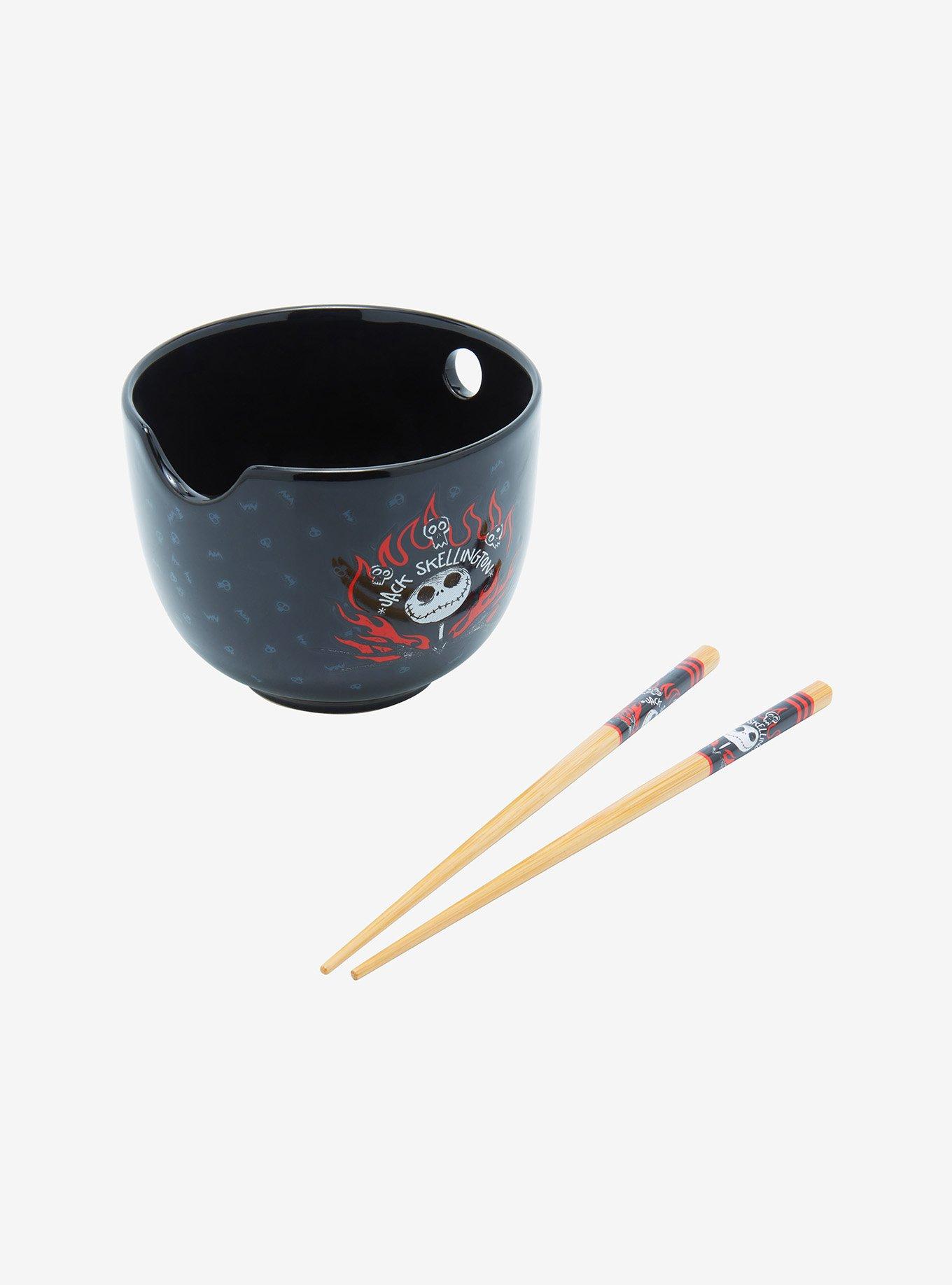 The Nightmare Before Christmas Jack Skellington Ramen Bowl With Chopsticks, , alternate