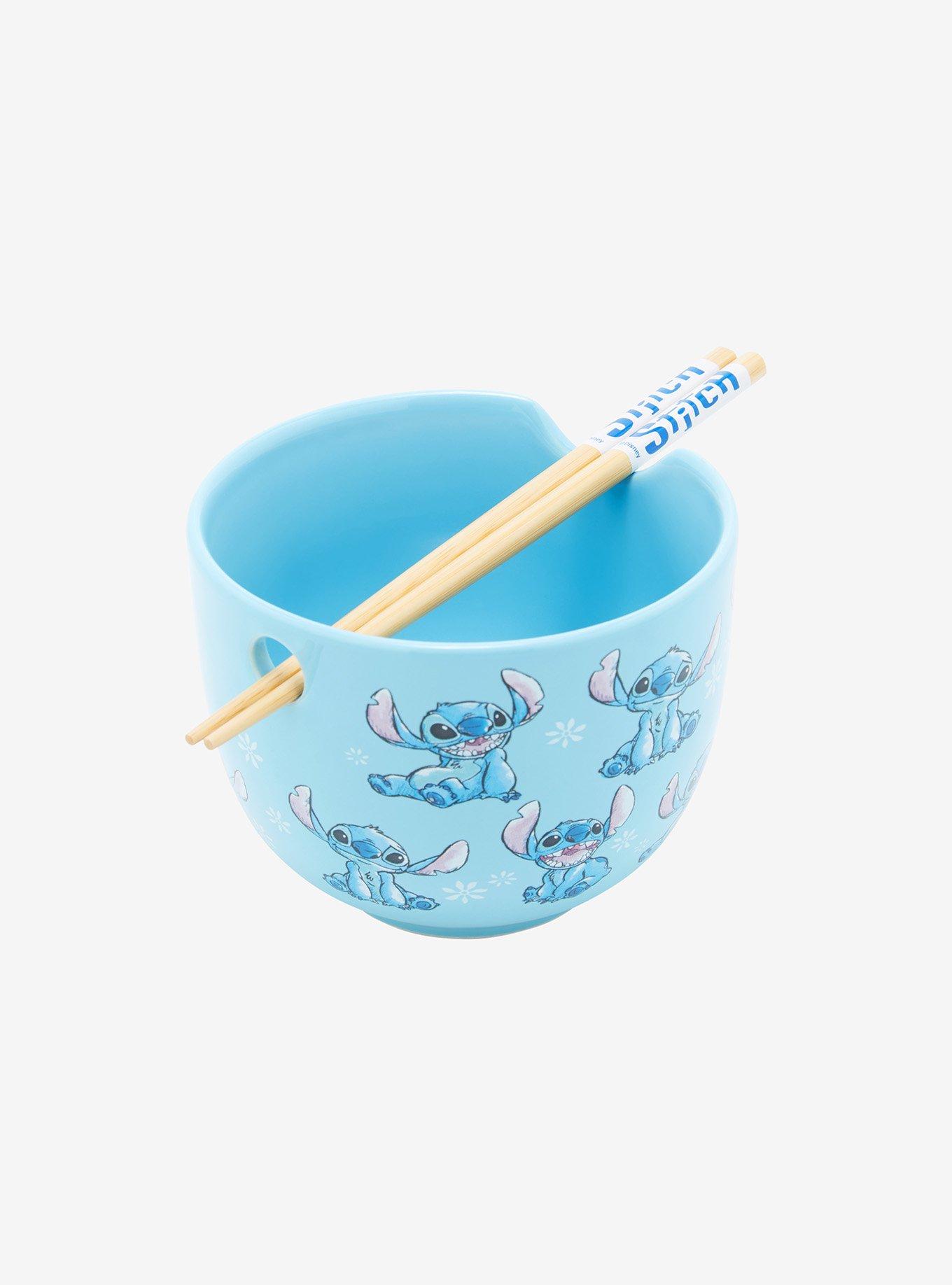 Disney Lilo & Stitch Poses Ramen Bowl With Chopsticks, , alternate