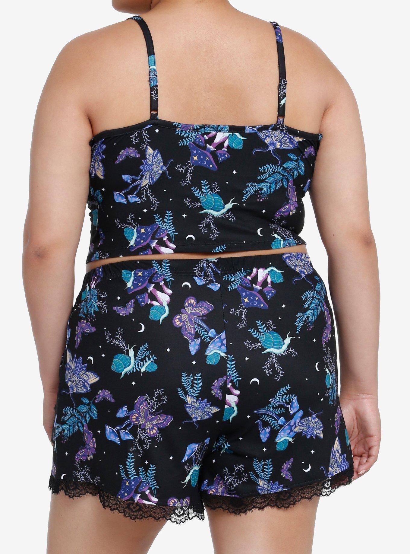 Witchy Mushroom Butterfly Lounge Set Plus Size, MULTI, alternate