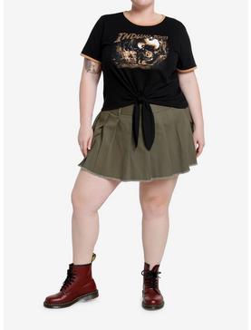 Her Universe Indiana Jones Cave Scene Girls Tie-Front T-Shirt Plus Size, , hi-res