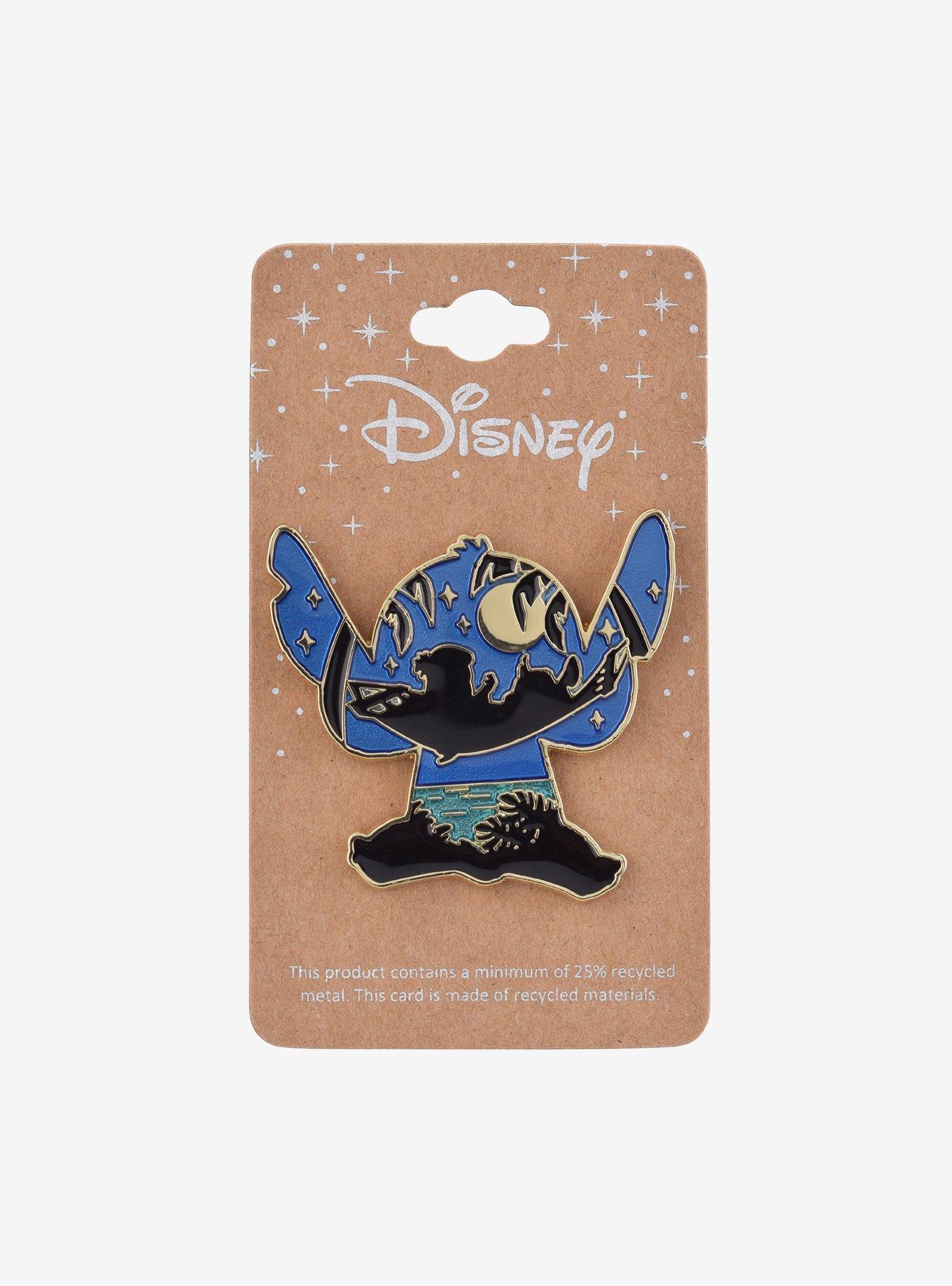 Disney Lilo & Stitch Beach Hammock Silhouette Enamel Pin - BoxLunch Exclusive, , alternate