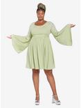Her Universe The Lord Of The Rings Arwen Bell Sleeve Dress Plus Size Her Universe Exclusive, GREEN, alternate
