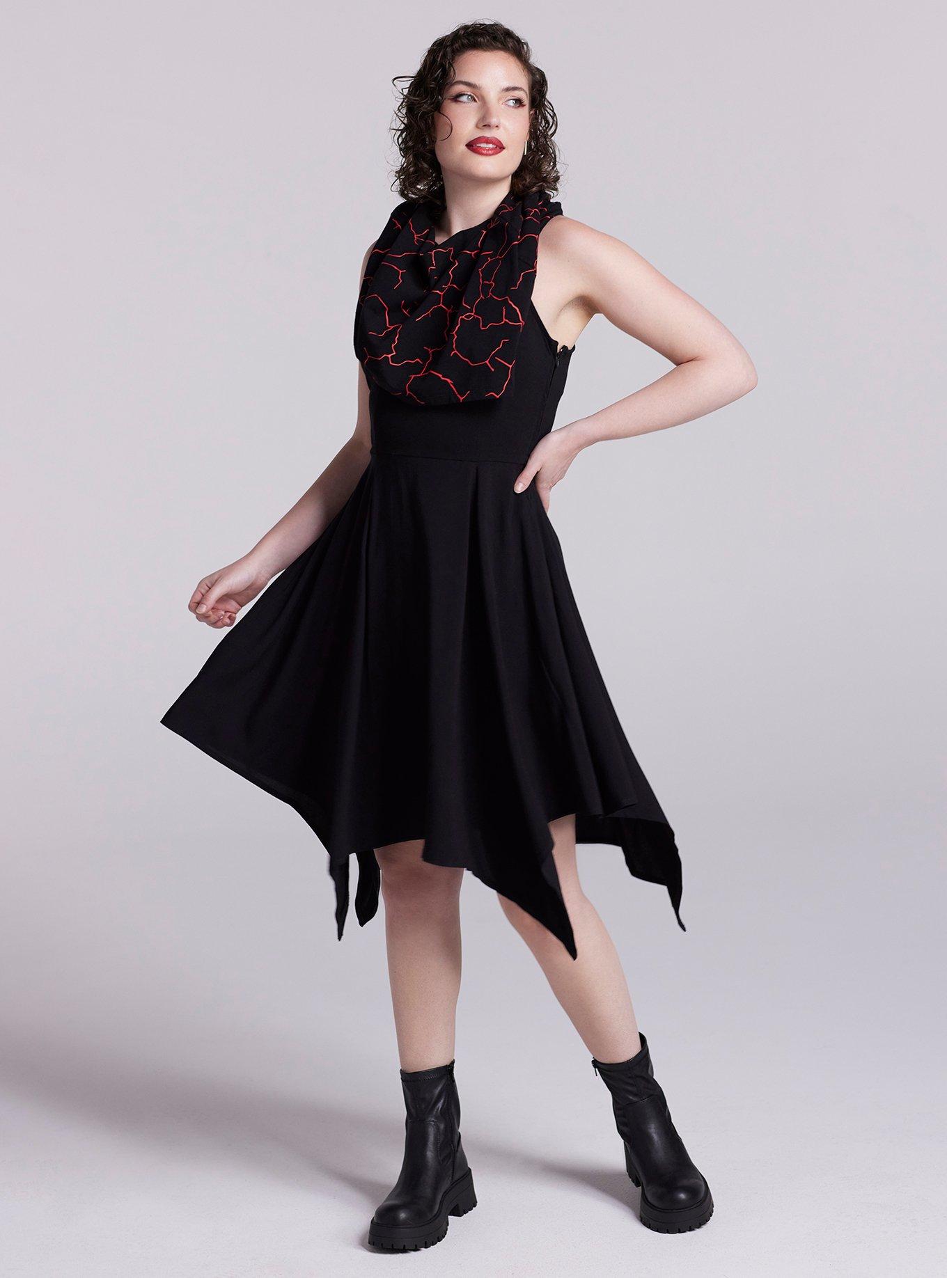 Her Universe Star Wars Kylo Ren Cowl Dress Her Universe Exclusive, BLACK, alternate