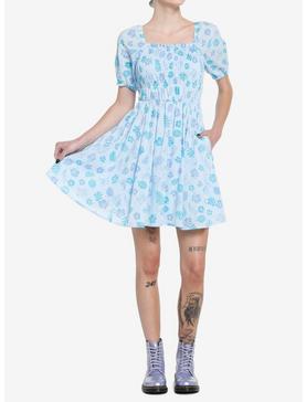 Disney Stitch Floral Smocked Dress, , hi-res