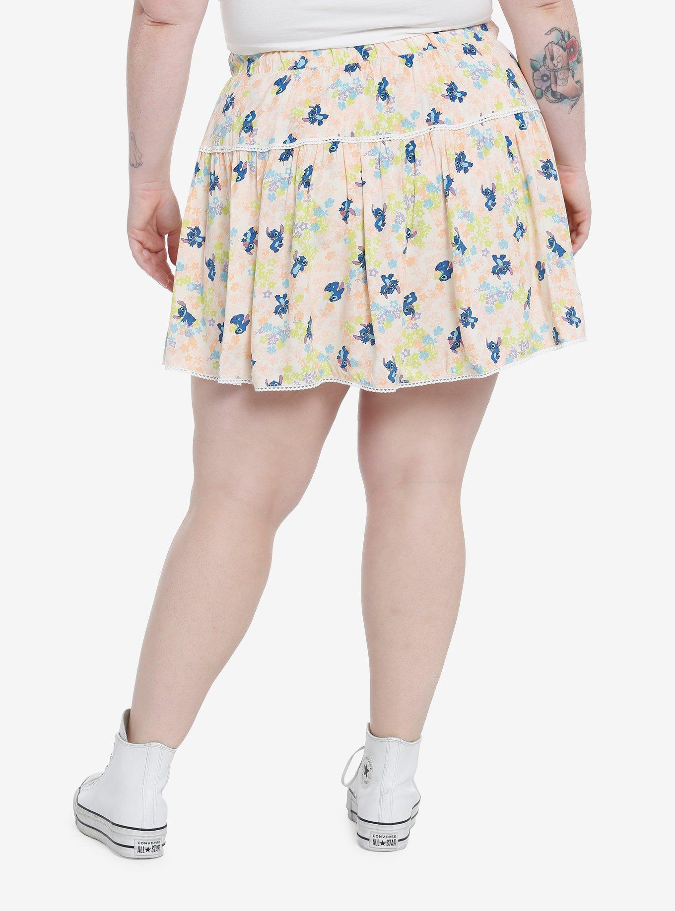 Disney Lilo & Stitch Floral Stitch Skort Plus Size, MULTI, alternate