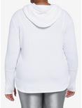 Her Universe Star Wars Princess Leia Cowl Long-Sleeve Top Plus Size Her Universe Exclusive, OFF WHITE, alternate