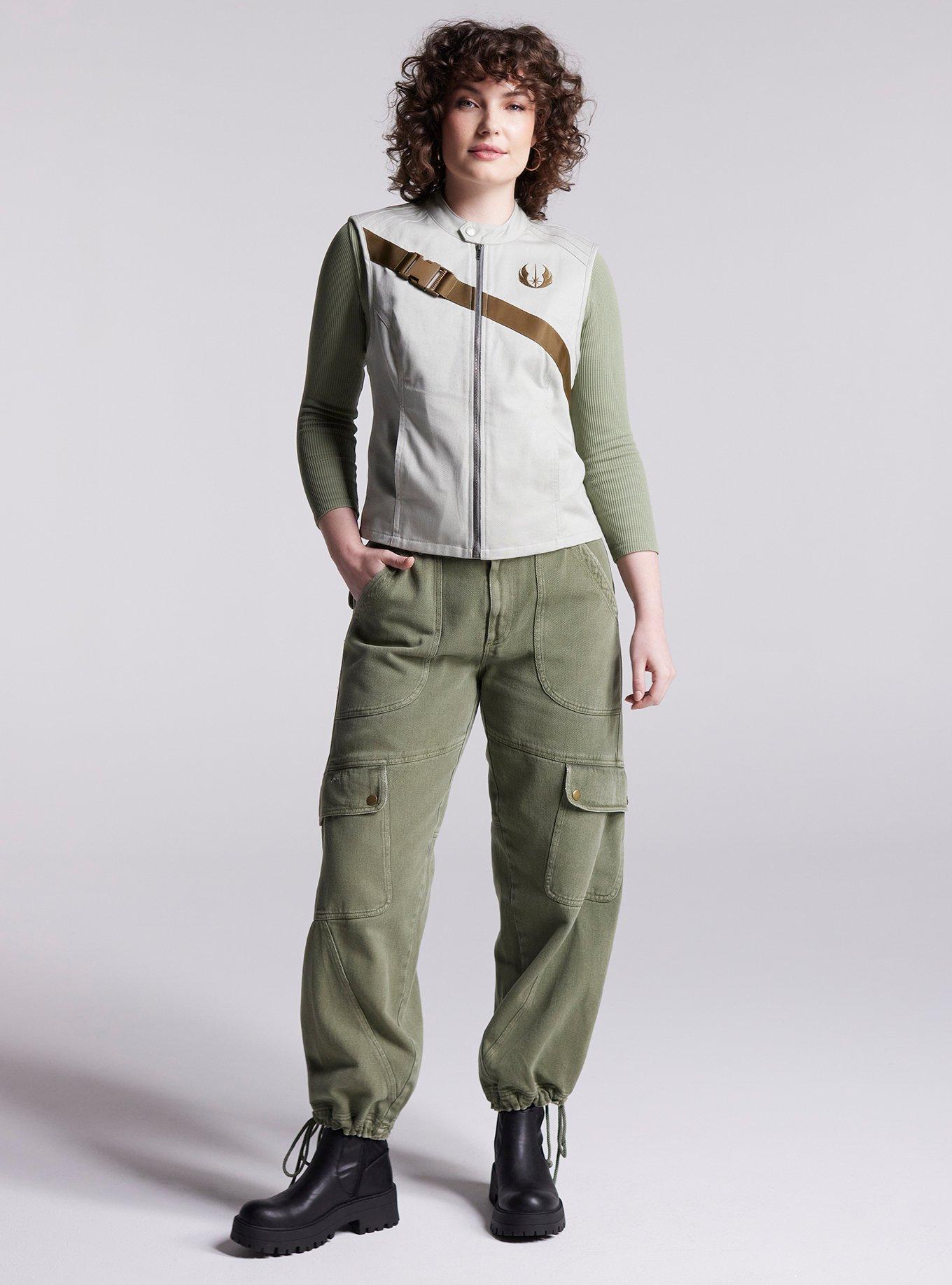 Her Universe Star Wars Rey Zip-Up Vest Her Universe Exclusive, OFF WHITE, alternate