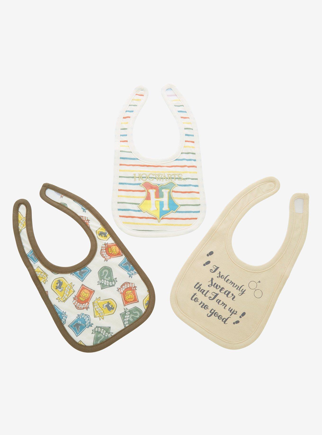 Harry Potter Hogwarts Icons Bib Set - BoxLunch Exclusive, , hi-res