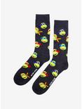 Teenage Mutant Ninja Turtles Heads Allover Print Crew Socks, , alternate