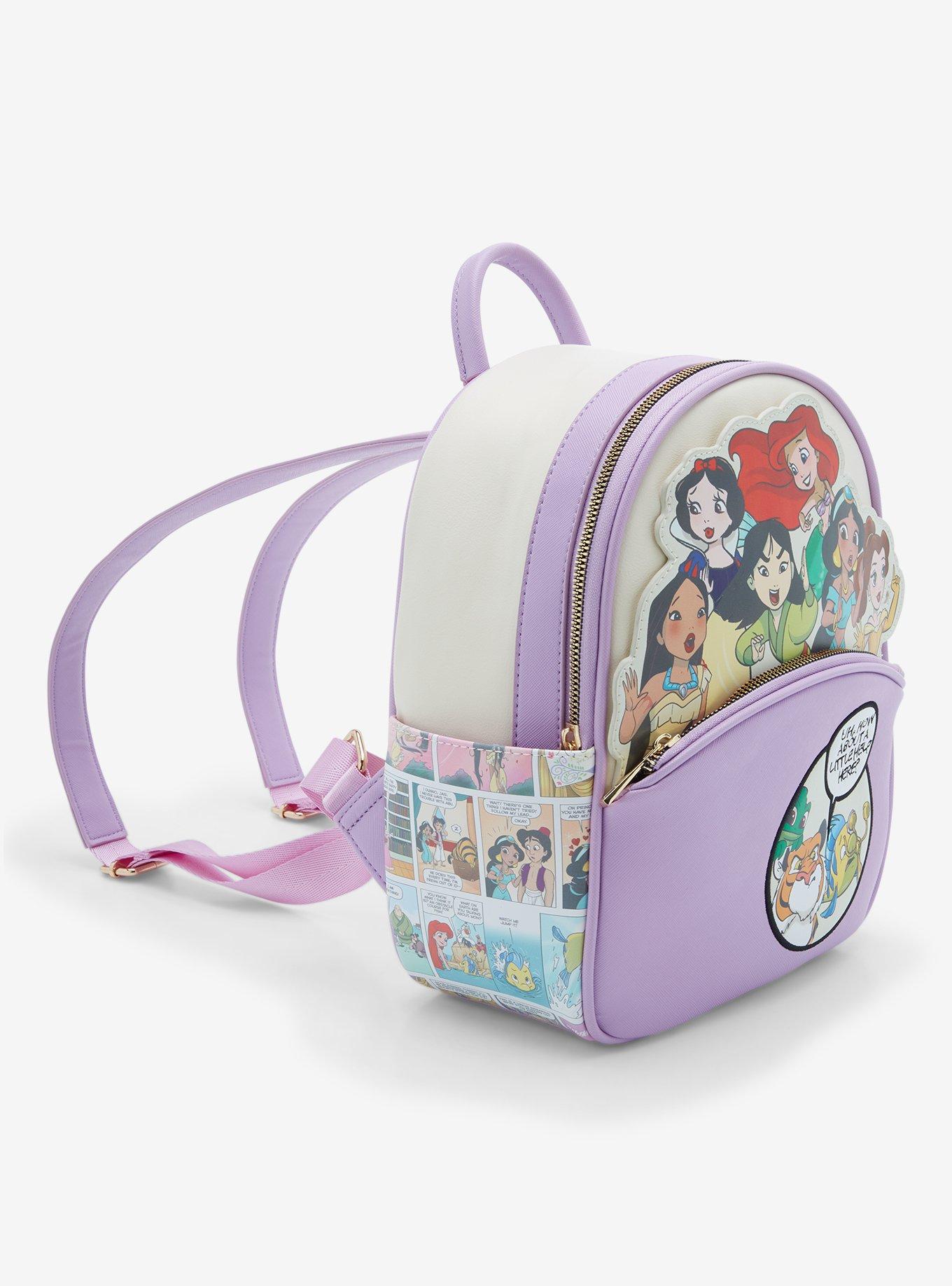 Disney Princesses Comic Art Mini Backpack - BoxLunch Exclusive, , alternate