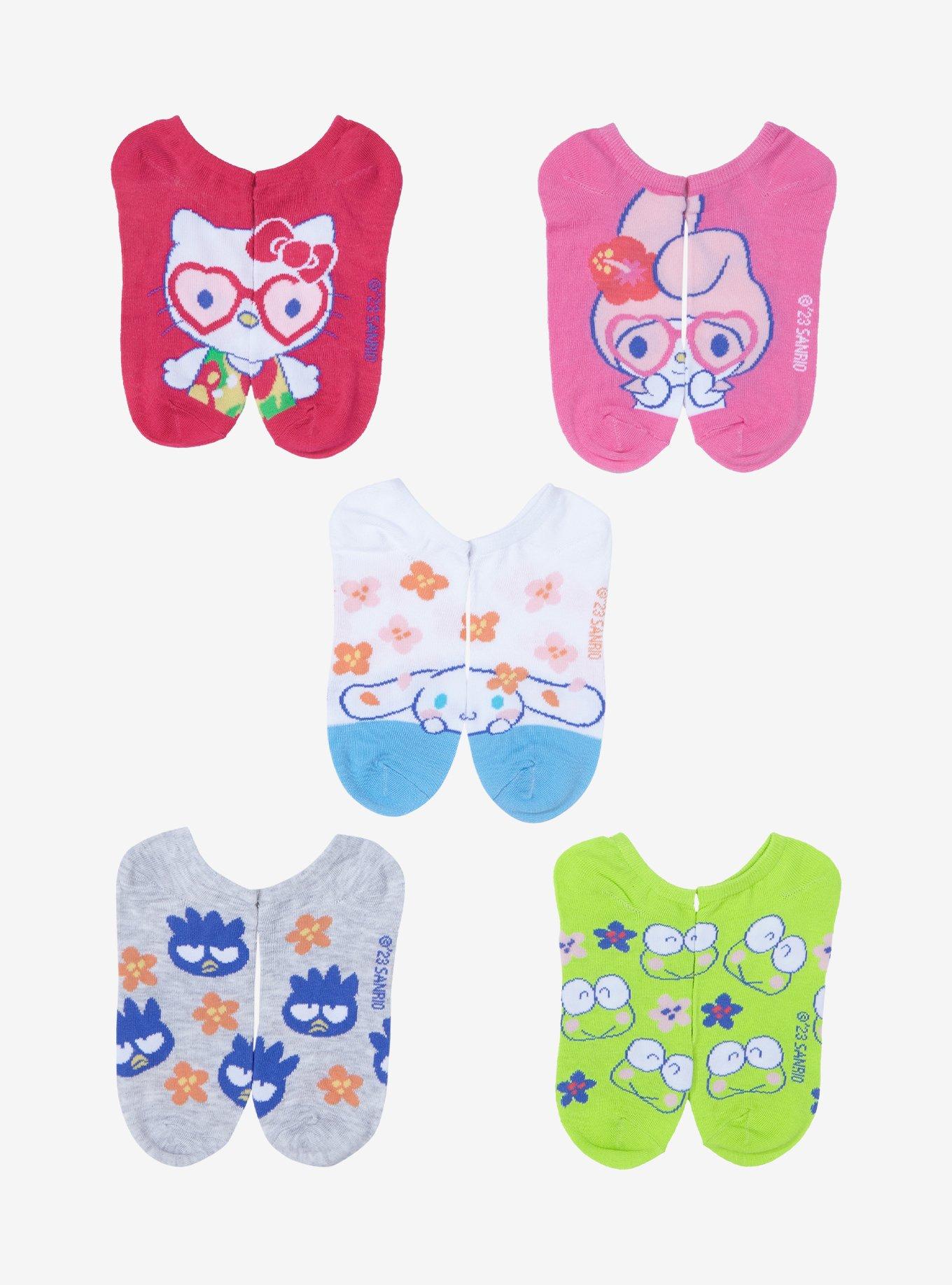 Sanrio Hello Kitty and Friends Floral Character Portraits Sock Set , , hi-res
