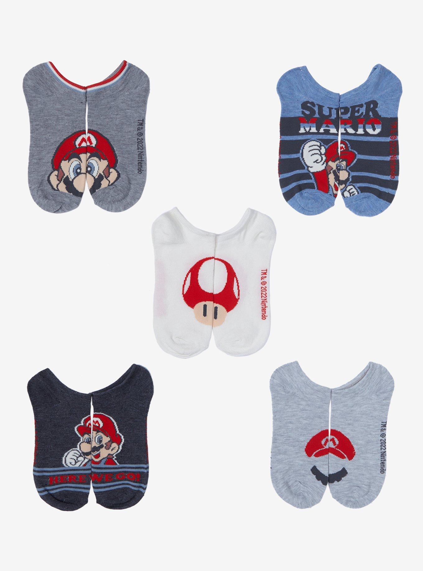 Nintendo Super Mario Bros. Portraits Sock Set, , alternate