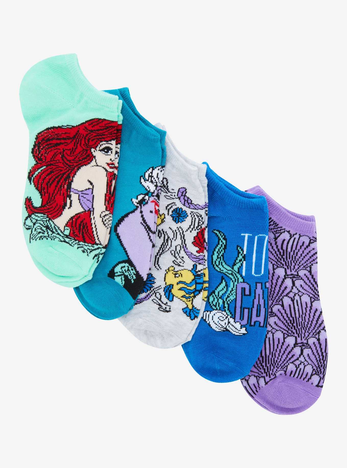 Disney The Little Mermaid Character Sock Set - BoxLunch Exclusive, , hi-res