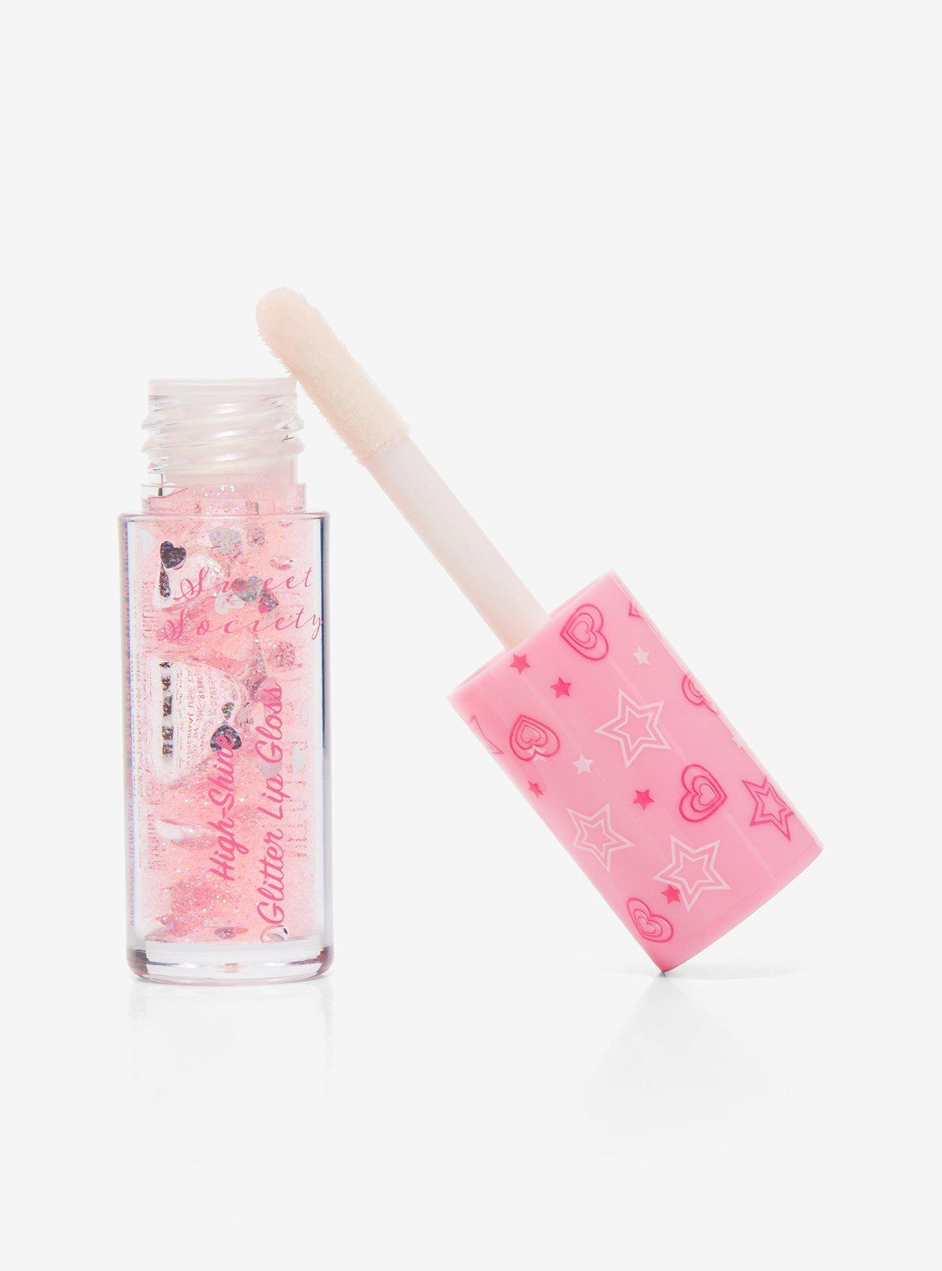 Sweet Society Pink Glitter Lip Gloss, , alternate