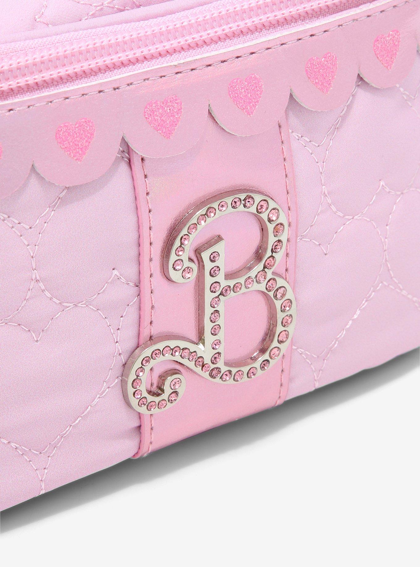 Barbie Jeweled Logo Makeup Bag, , alternate