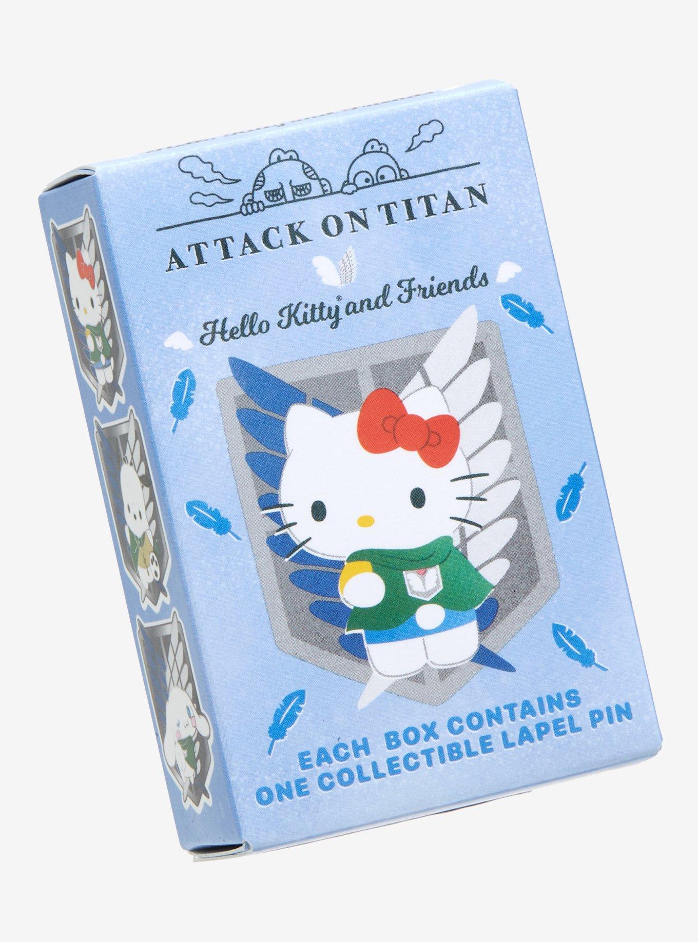 Sanrio Hello Kitty and Friends x Attack on Titan Character Pairs Blind Box  Enamel Pin - BoxLunch Exclusive