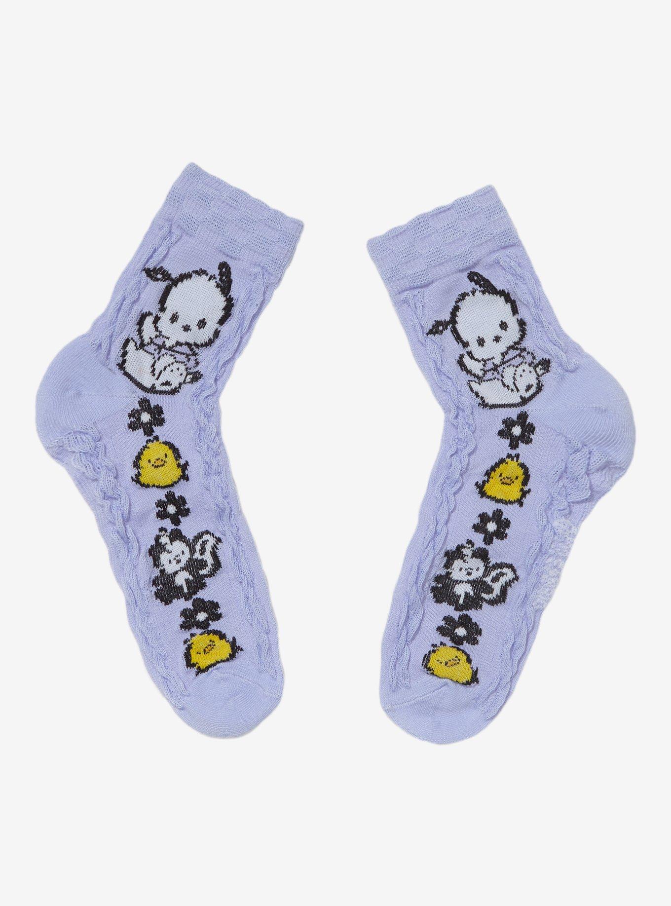 Pochacco Crochet Ankle Socks, , alternate