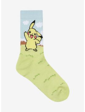 Pokemon Pikachu Scenic Crew Socks, , hi-res