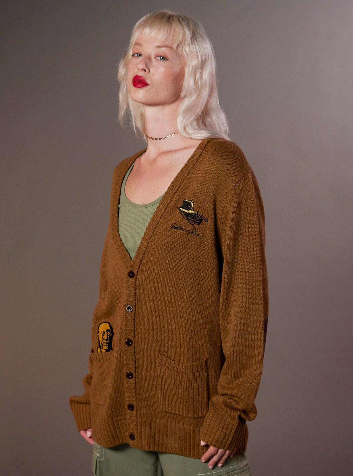 Our Universe Indiana Jones Idol Cardigan, BROWN, alternate