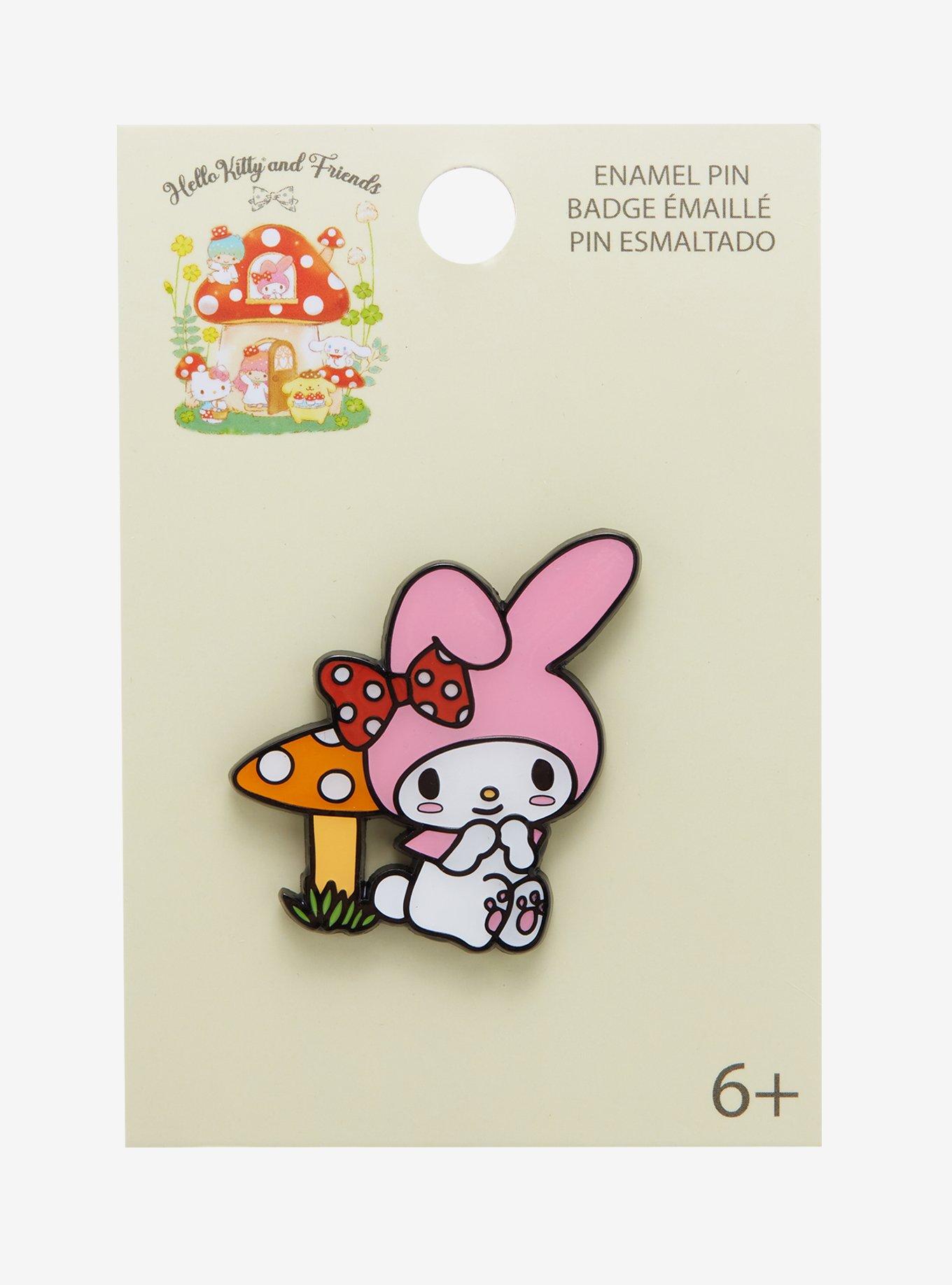 Loungefly My Melody Mushroom Enamel Pin, , alternate