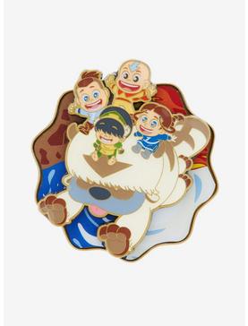 Loungefly Avatar: The Last Airbender Chibi Group Spinning Enamel Pin, , hi-res