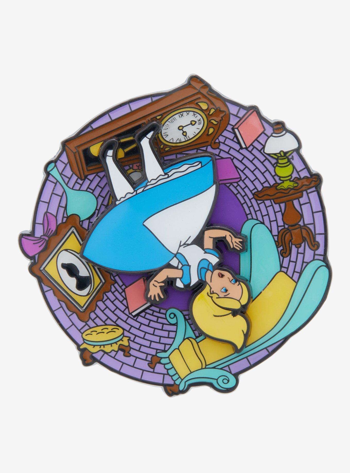 Loungefly Disney Alice In Wonderland Enamel Pin, , alternate