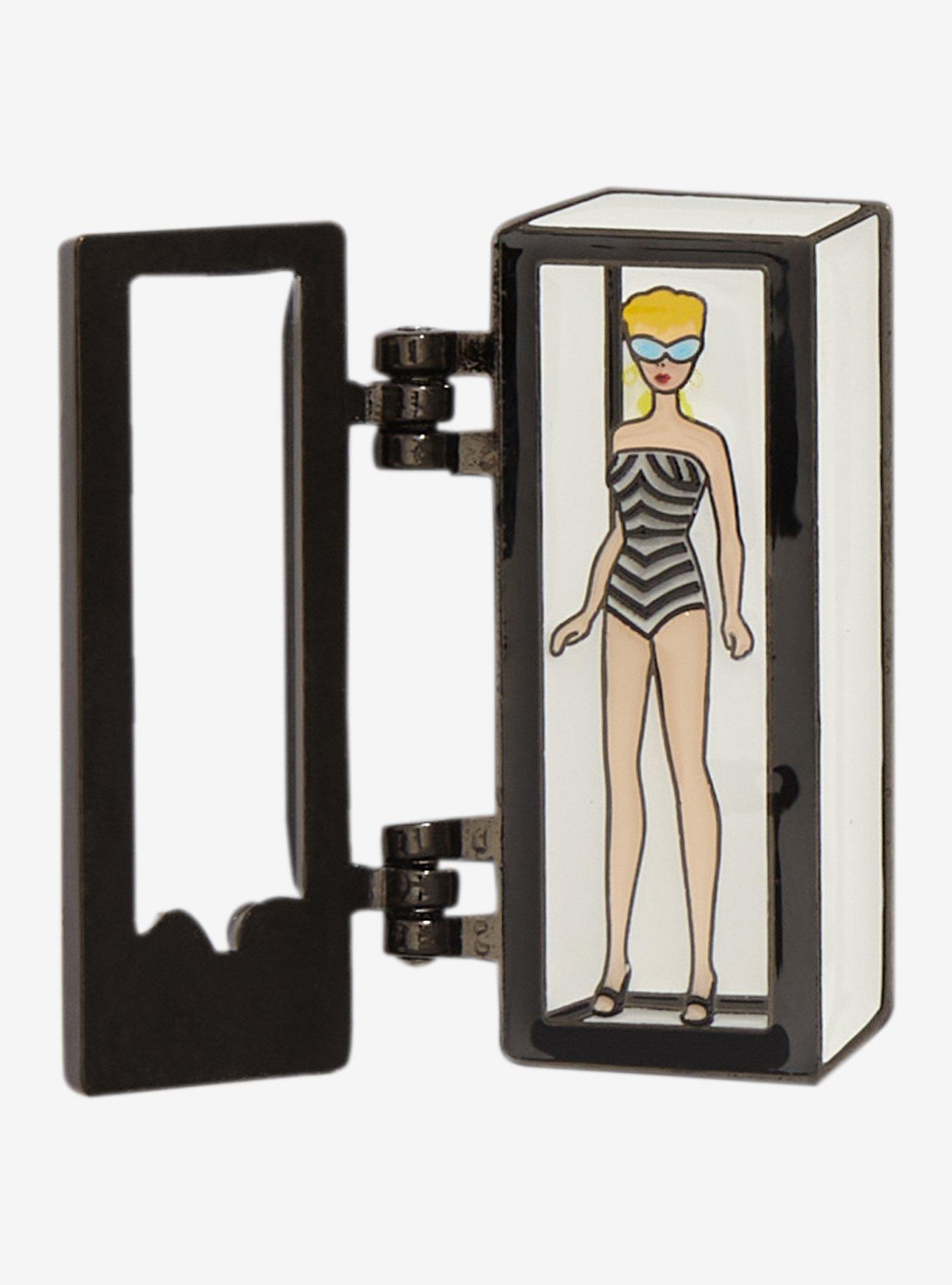 Barbie Doll Box Hinged Enamel Pin, , alternate