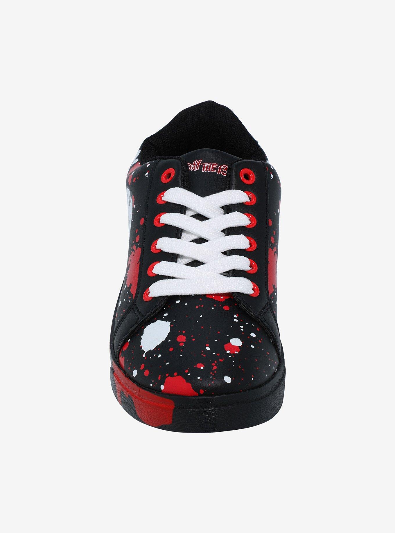 Friday The 13th Mask Splatter Low Top Sneakers, MULTI, alternate